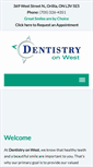 Mobile Screenshot of dentistryonwest.com